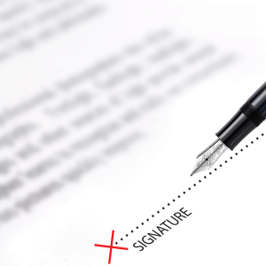 Sign on the Dotted Line?