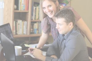 Marek and Melissa, just another day creating inbound marketing and content for websites.